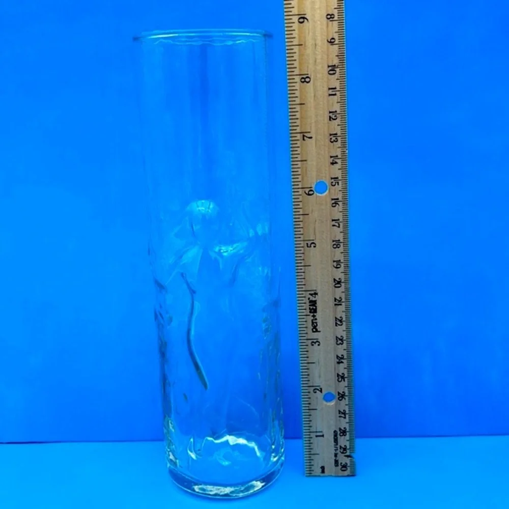 Vintage Libbey La Femme Figural Nude Women Dancing Glass - set of 2